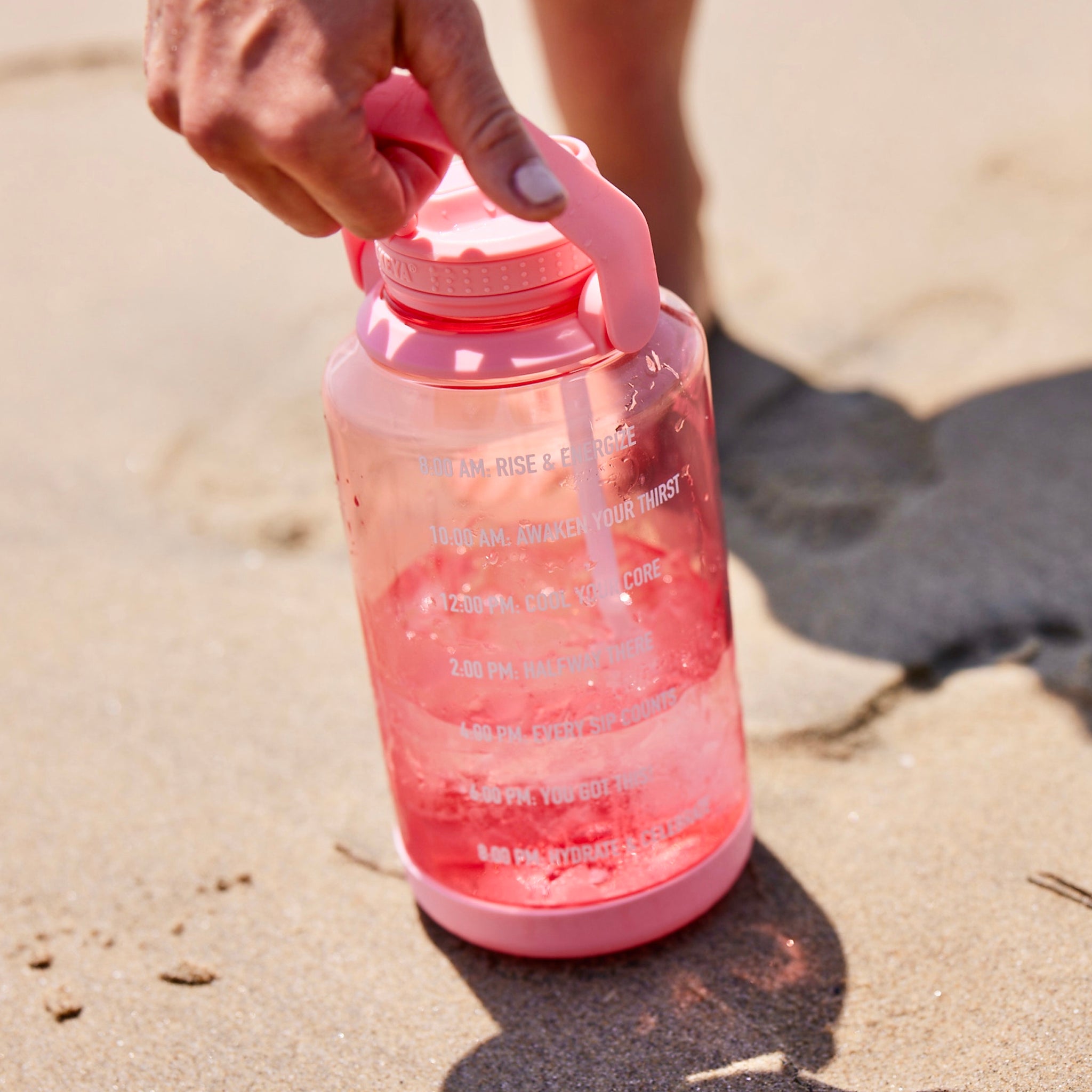 Tritan Motivational Water Bottle With Straw Lid - Image 22