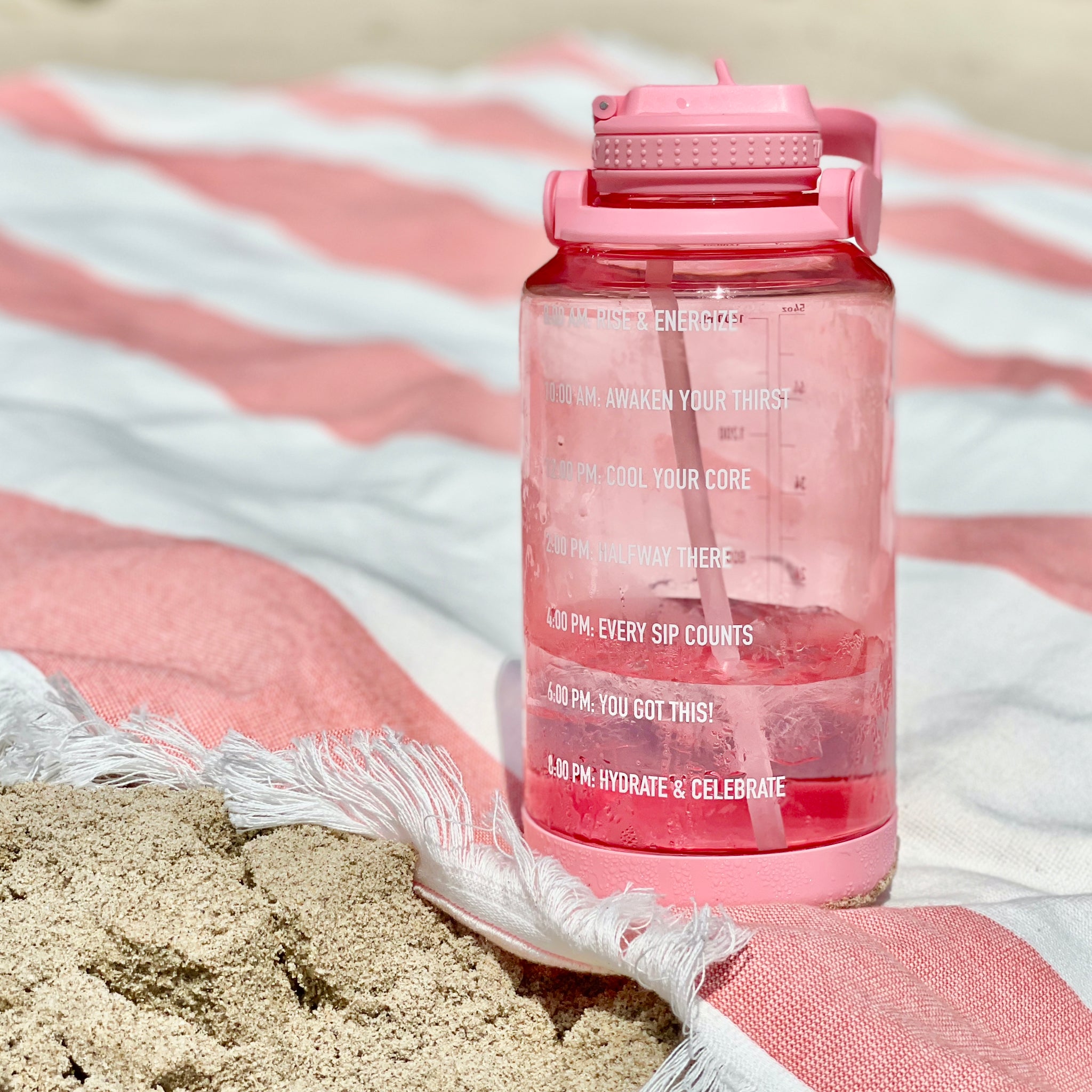 Tritan Motivational Water Bottle With Straw Lid - Image 20