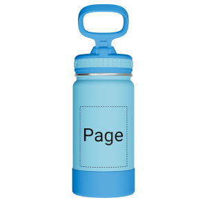 Actives Kids Water Bottle With Straw Lid - customized