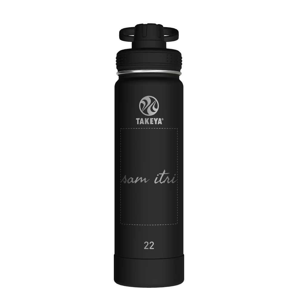 Actives Water Bottle With Spout Lid - customized