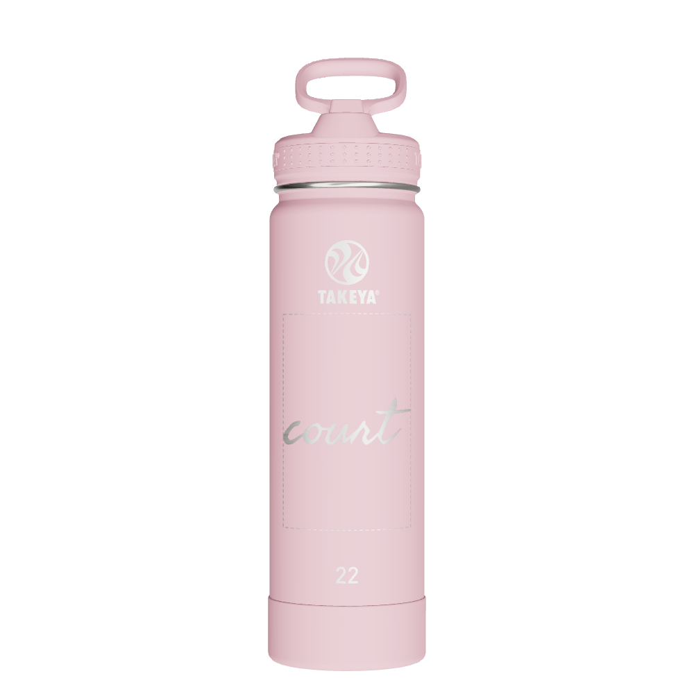 Actives Water Bottle With Straw Lid - customized