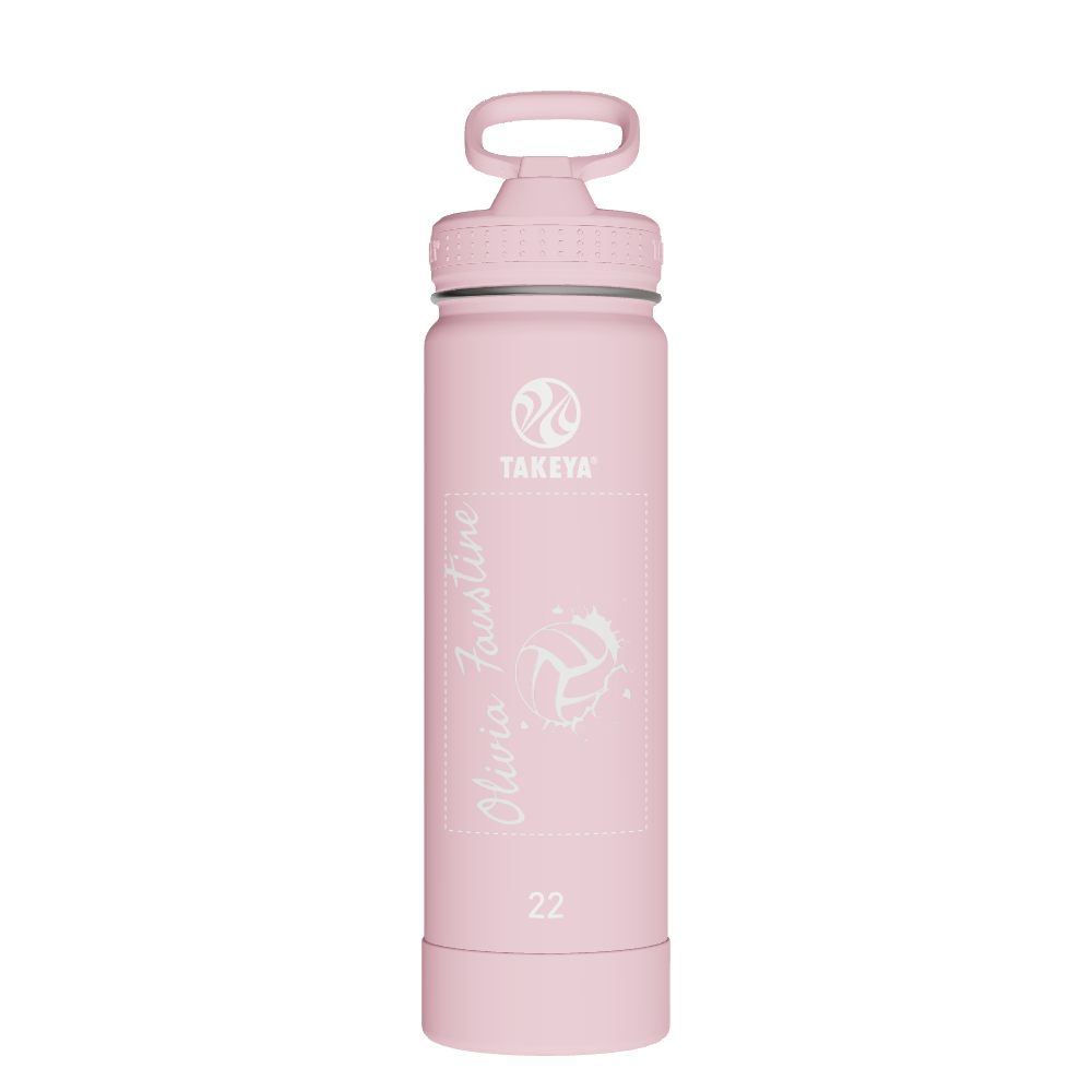 Actives Water Bottle With Straw Lid - customized