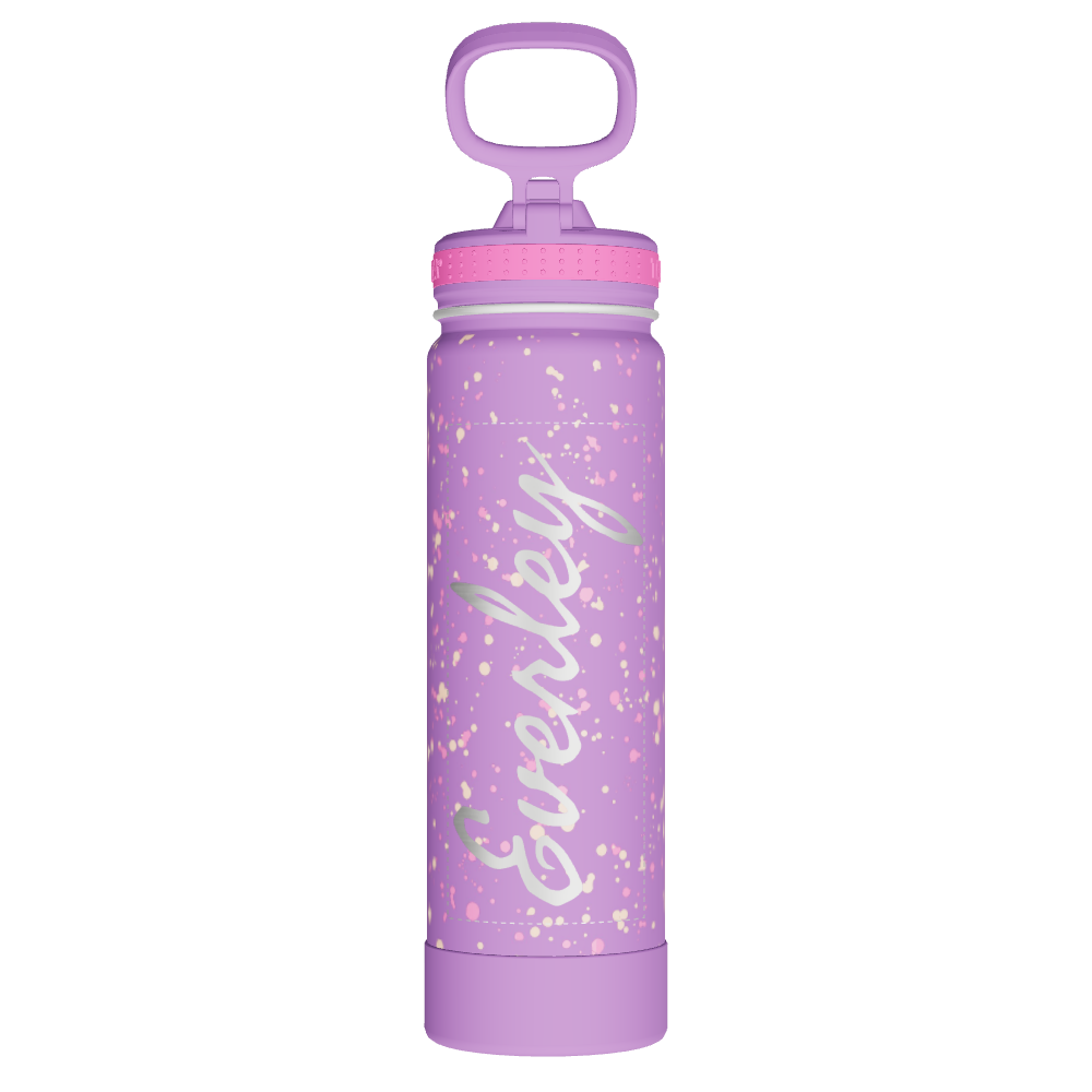 Actives Water Bottle With Straw Lid - customized - Image 2