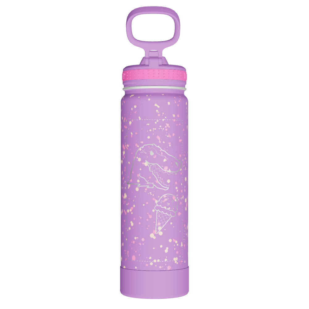 Actives Water Bottle With Straw Lid - customized - Image 2