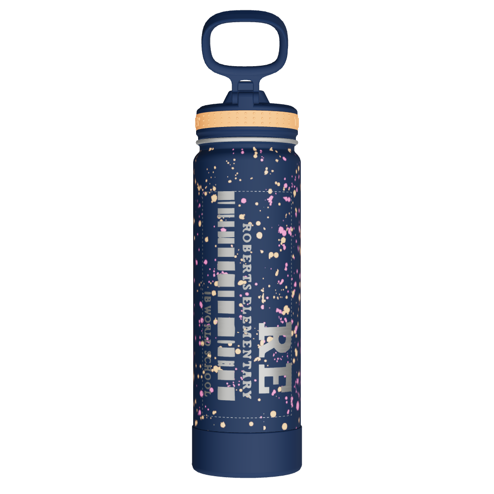 Actives Water Bottle With Straw Lid - customized