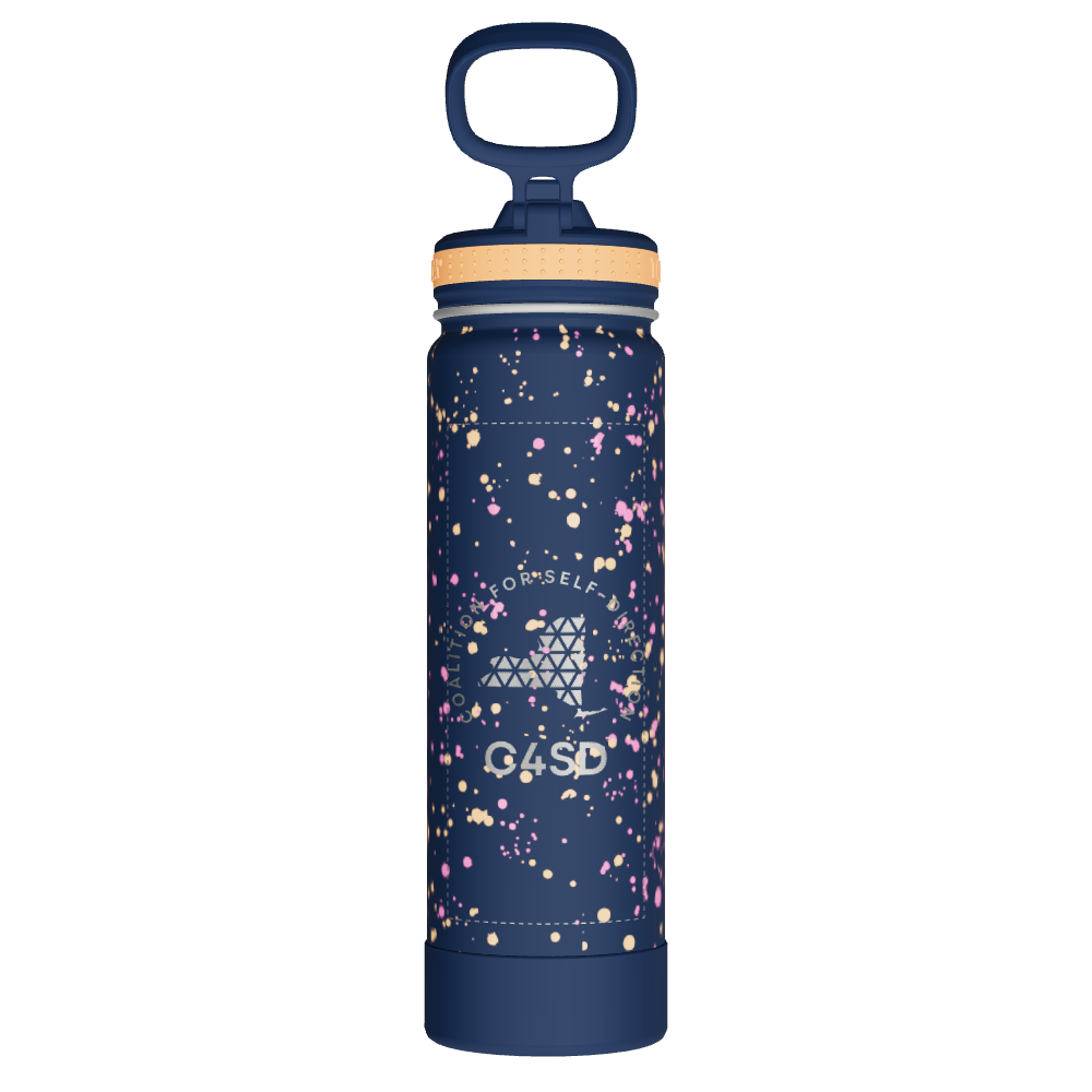 Actives Water Bottle With Straw Lid - customized