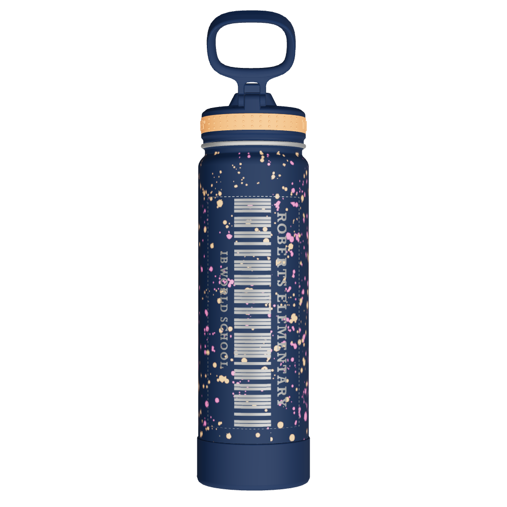 Actives Water Bottle With Straw Lid - customized