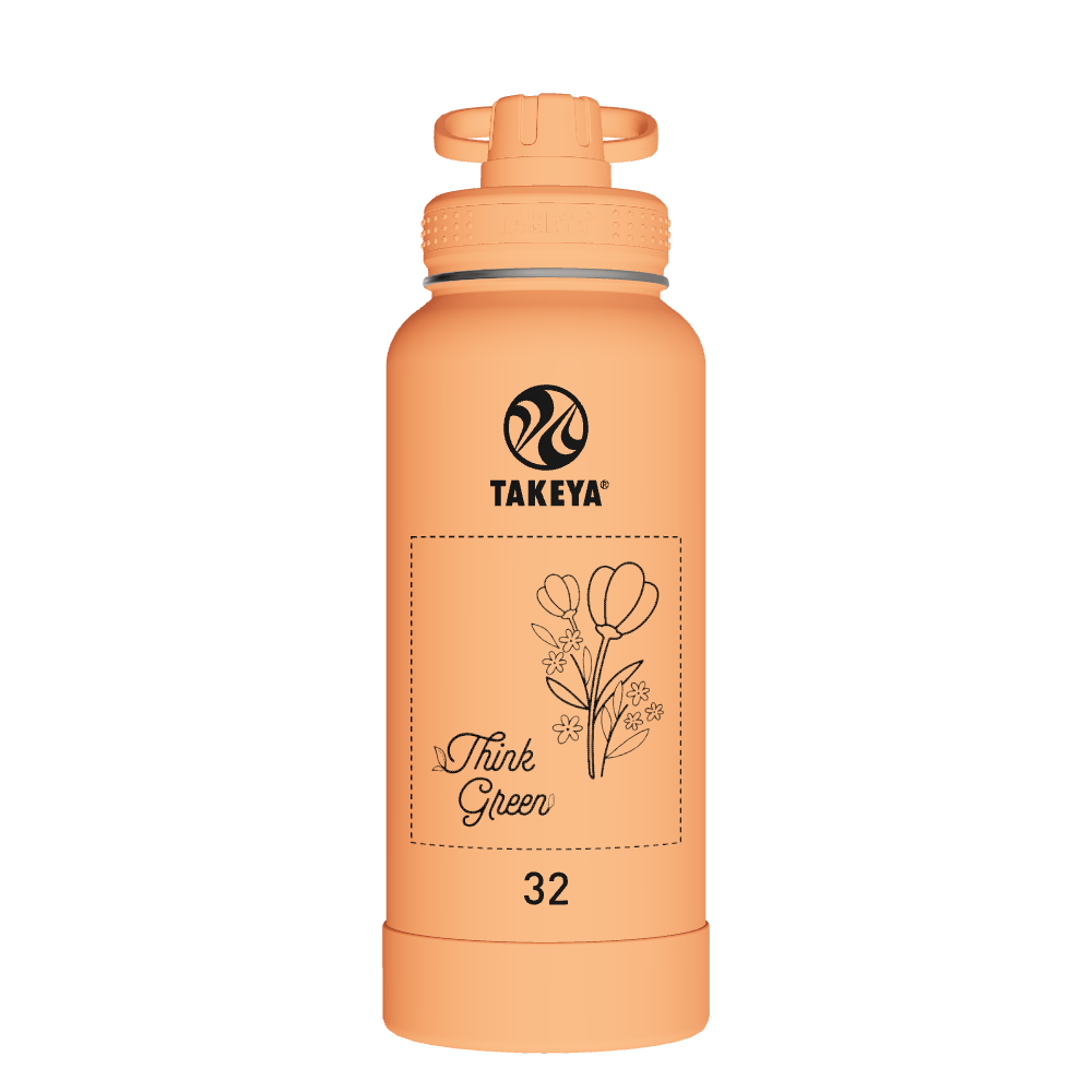 Actives Water Bottle With Spout Lid - customized