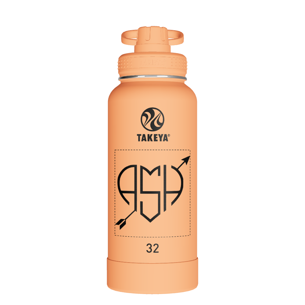 Actives Water Bottle With Spout Lid - customized