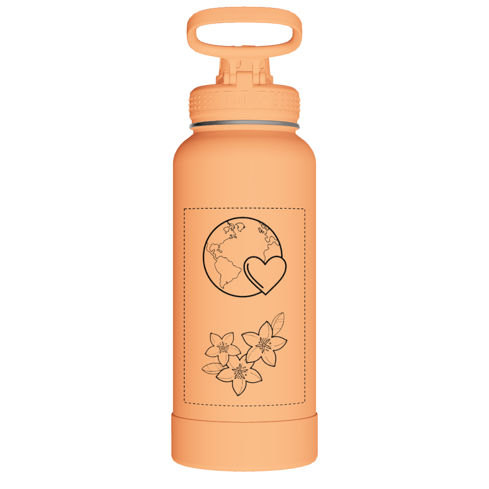 Actives Water Bottle With Spout Lid - customized - Image 2