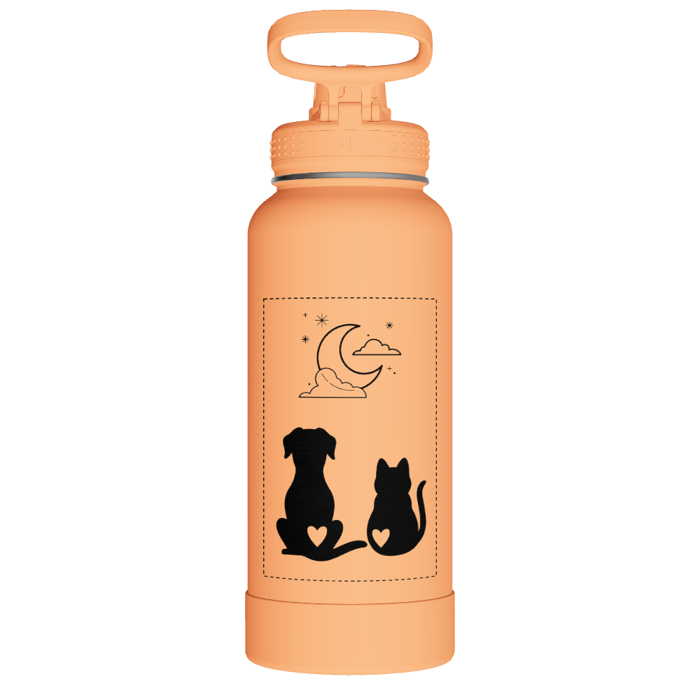 Actives Water Bottle With Spout Lid - customized - Image 2