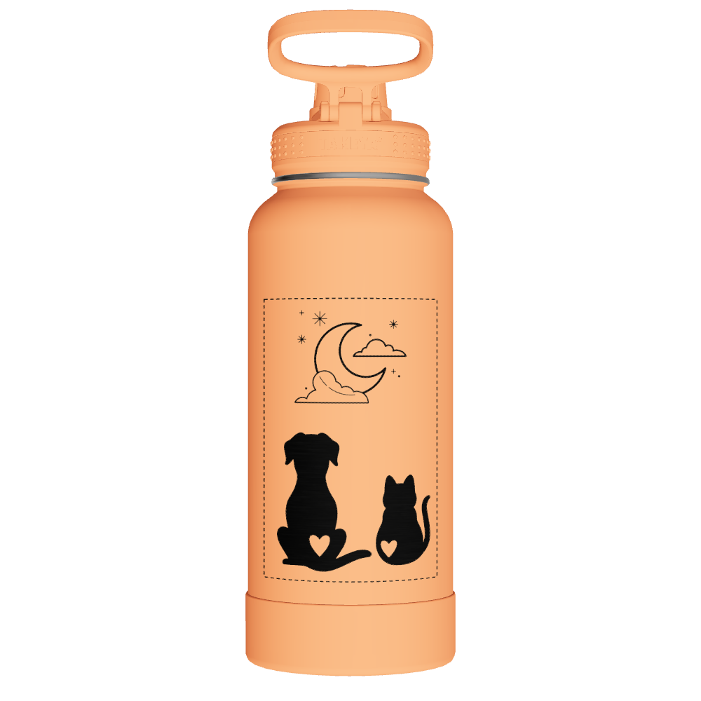Actives Water Bottle With Spout Lid - customized - Image 2