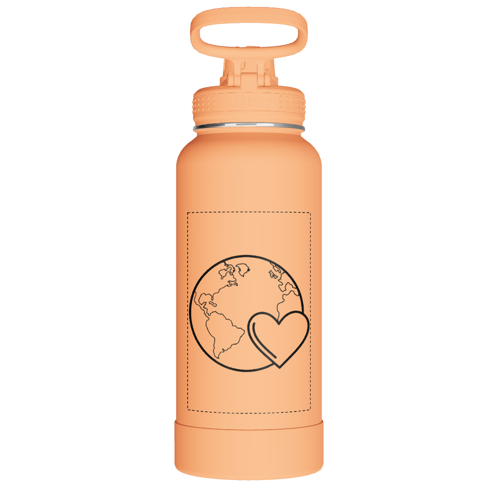 Actives Water Bottle With Spout Lid - customized - Image 2