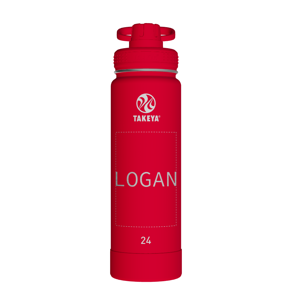 Actives Water Bottle With Spout Lid - customized