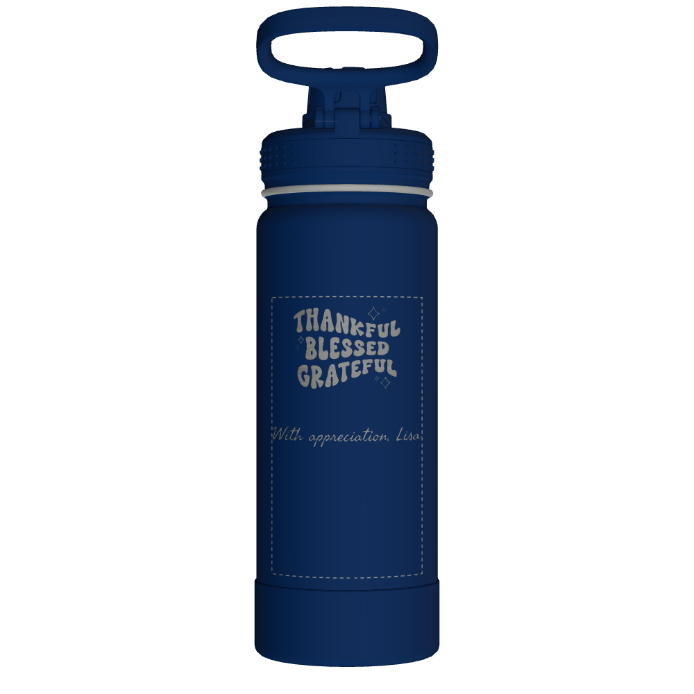 Actives Water Bottle With Spout Lid - customized - Image 2