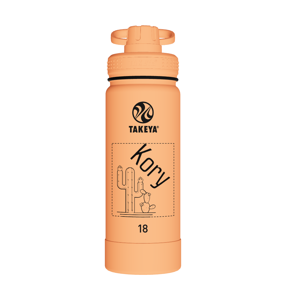 Actives Water Bottle With Spout Lid - customized