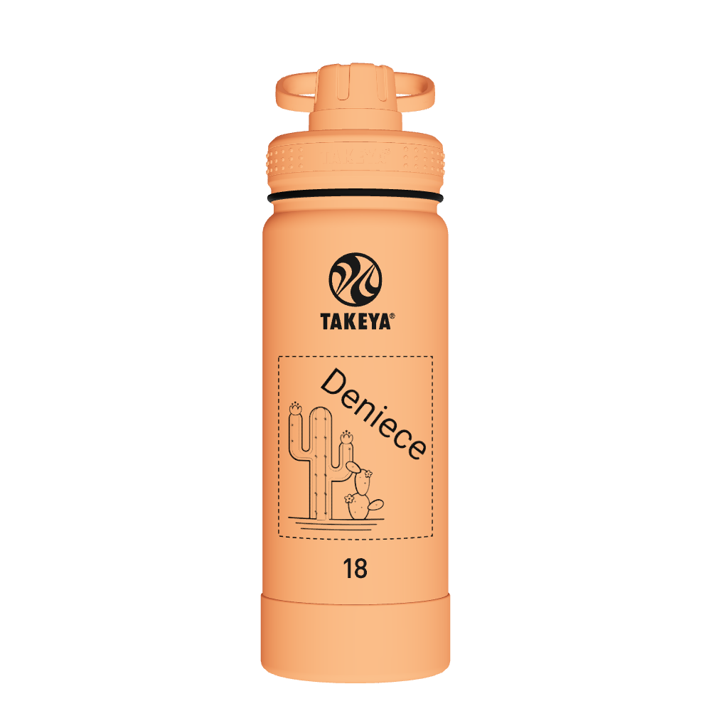 Actives Water Bottle With Spout Lid - customized