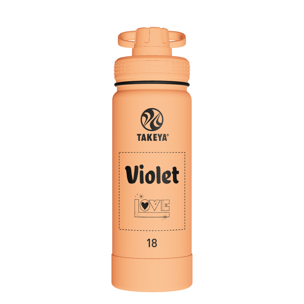 Actives Water Bottle With Spout Lid - customized