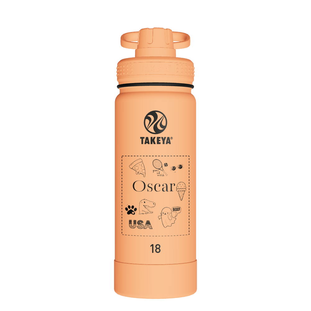 Actives Water Bottle With Spout Lid - customized