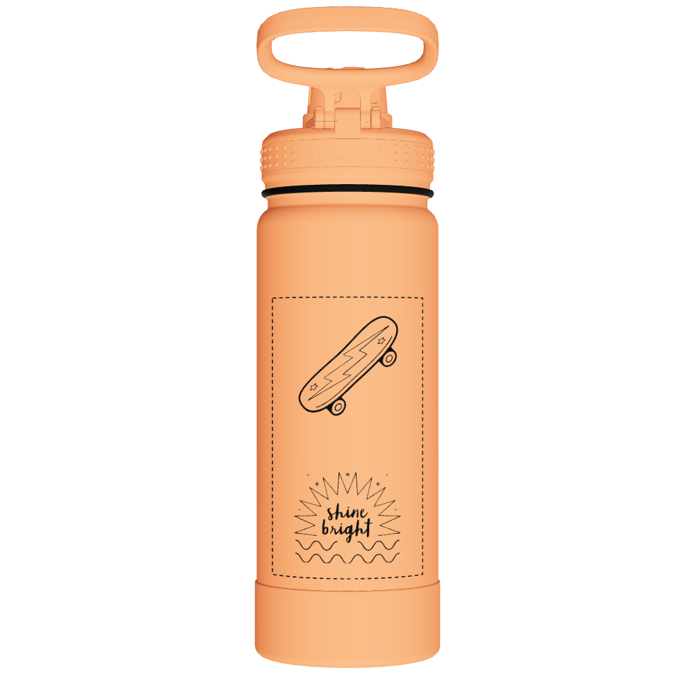 Actives Water Bottle With Spout Lid - customized - Image 2