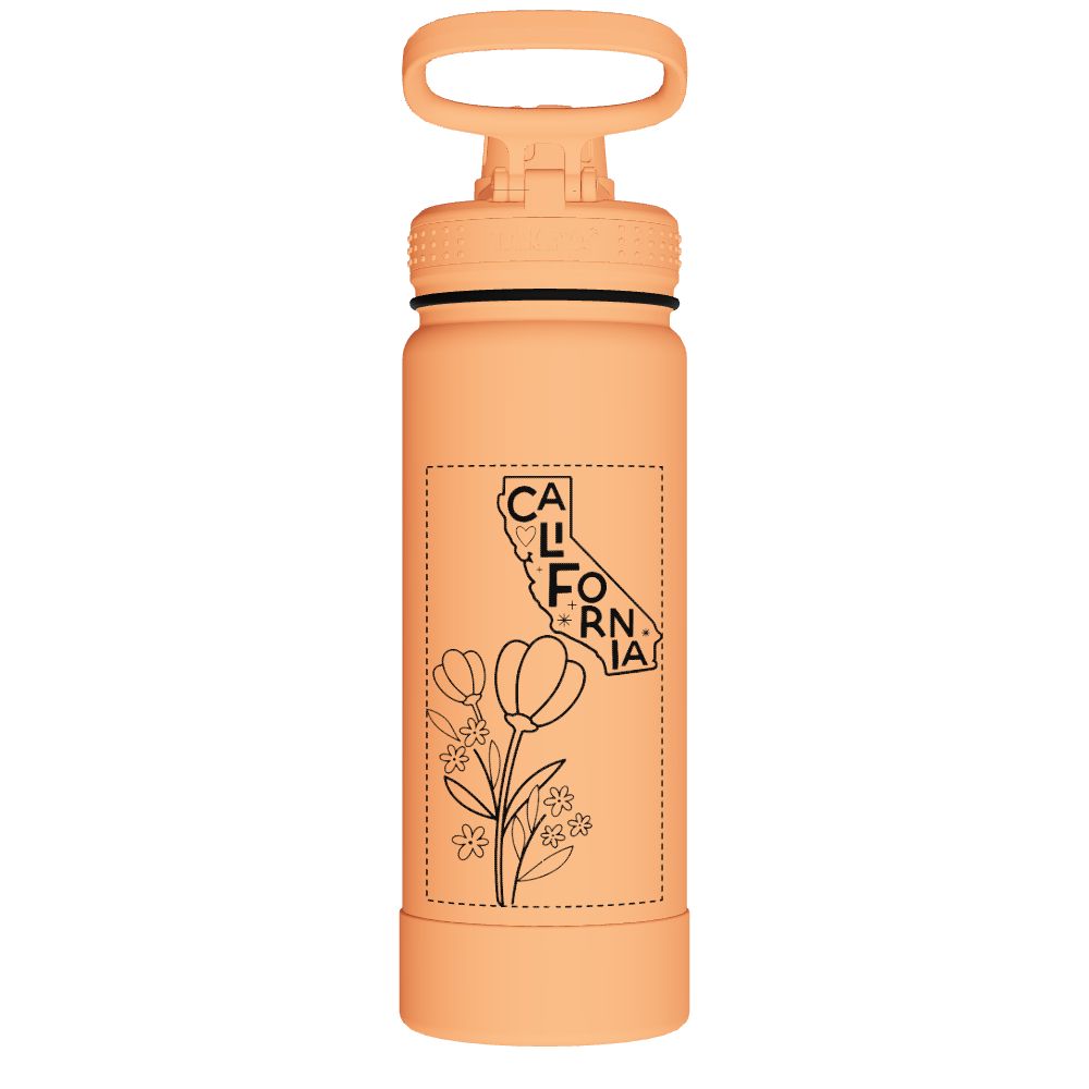 Actives Water Bottle With Spout Lid - customized - Image 2
