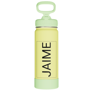 Actives Kids Glow In The Dark Water Bottle With Straw Lid - customized