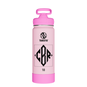 Actives Kids Glow In The Dark Water Bottle With Straw Lid - customized
