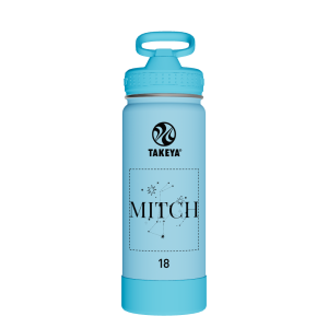 Actives Kids Glow In The Dark Water Bottle With Straw Lid - customized
