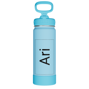 Actives Kids Glow In The Dark Water Bottle With Straw Lid - customized