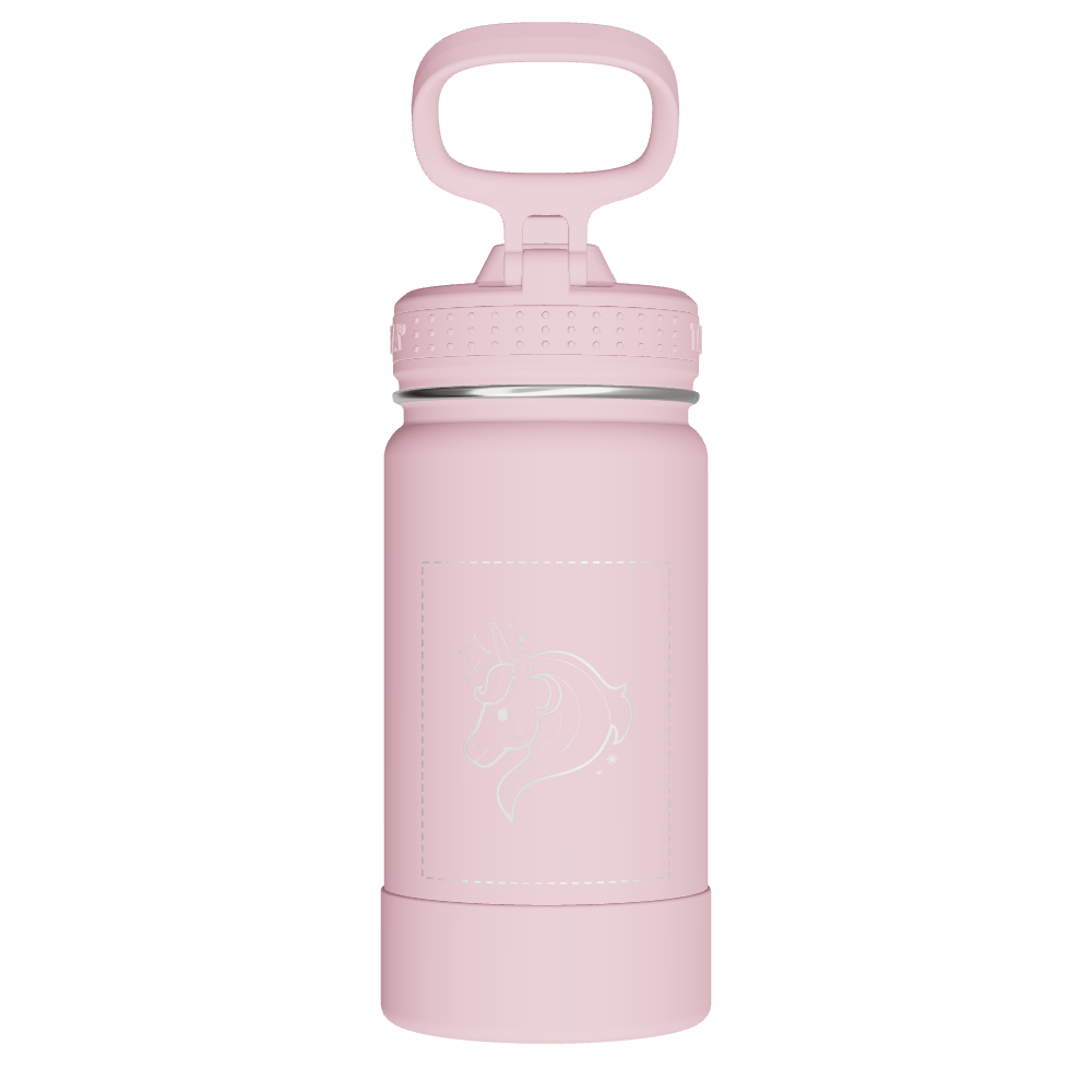 Actives Kids Water Bottle With Straw Lid - customized - Image 2