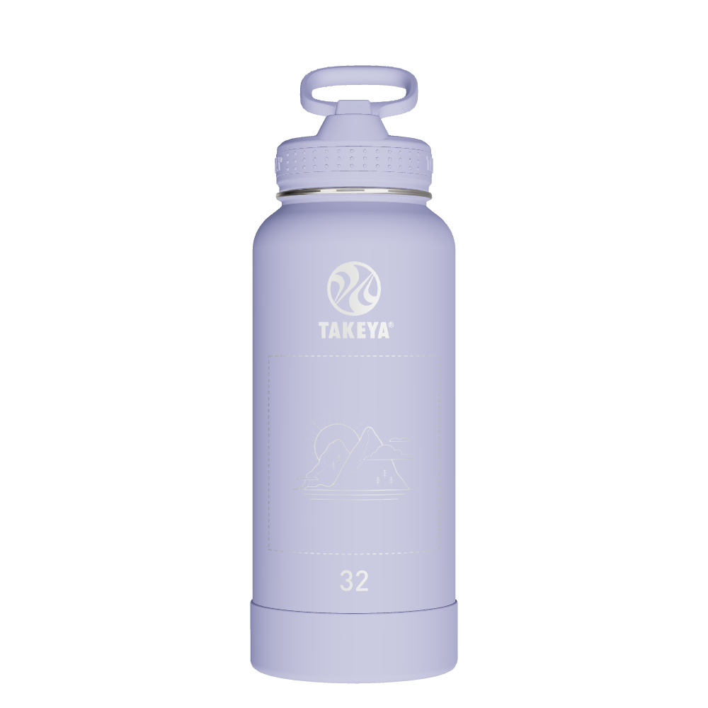 Actives Water Bottle With Straw Lid - customized