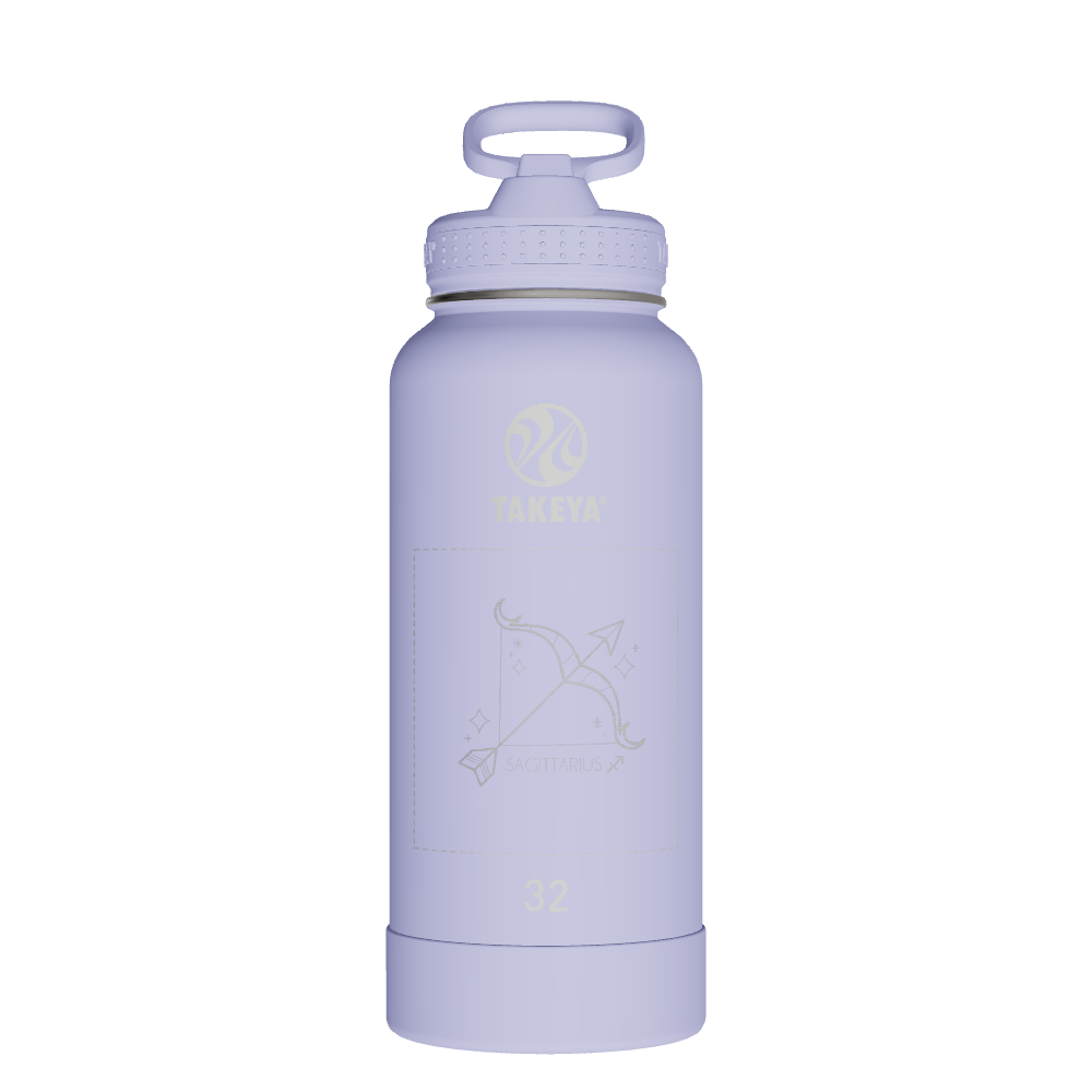 Actives Water Bottle With Straw Lid - customized
