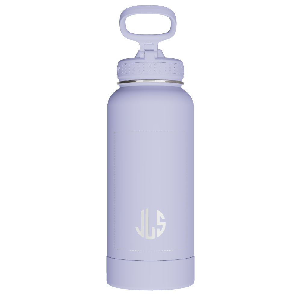 Actives Water Bottle With Straw Lid - customized - Image 2