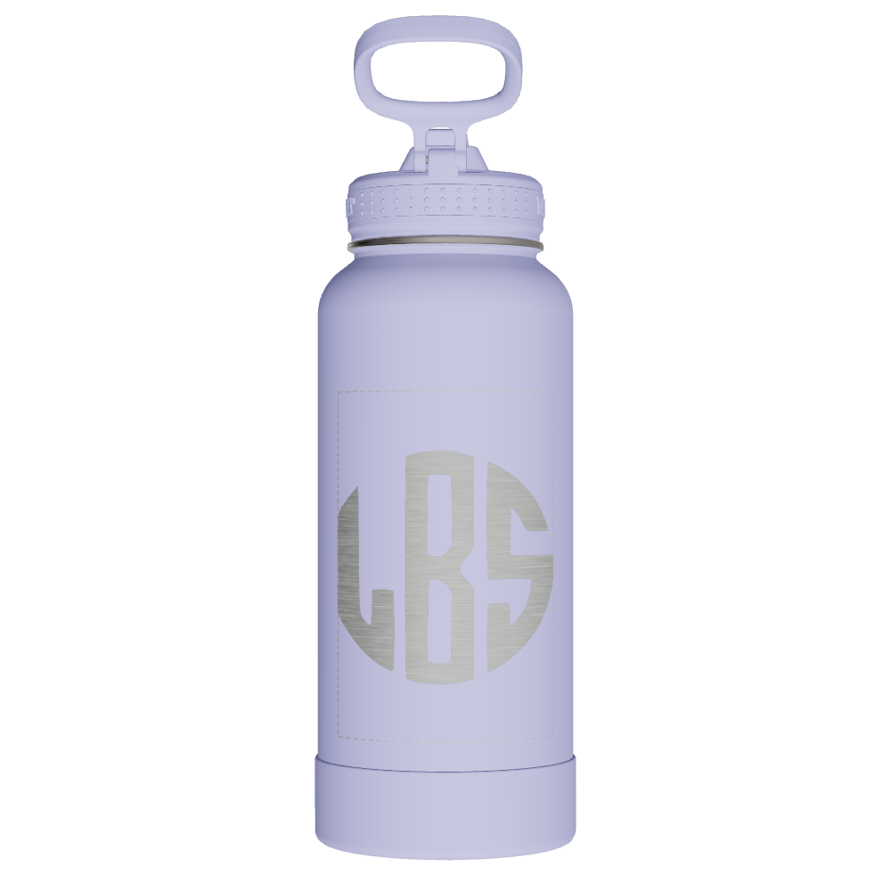 Actives Water Bottle With Straw Lid - customized - Image 2