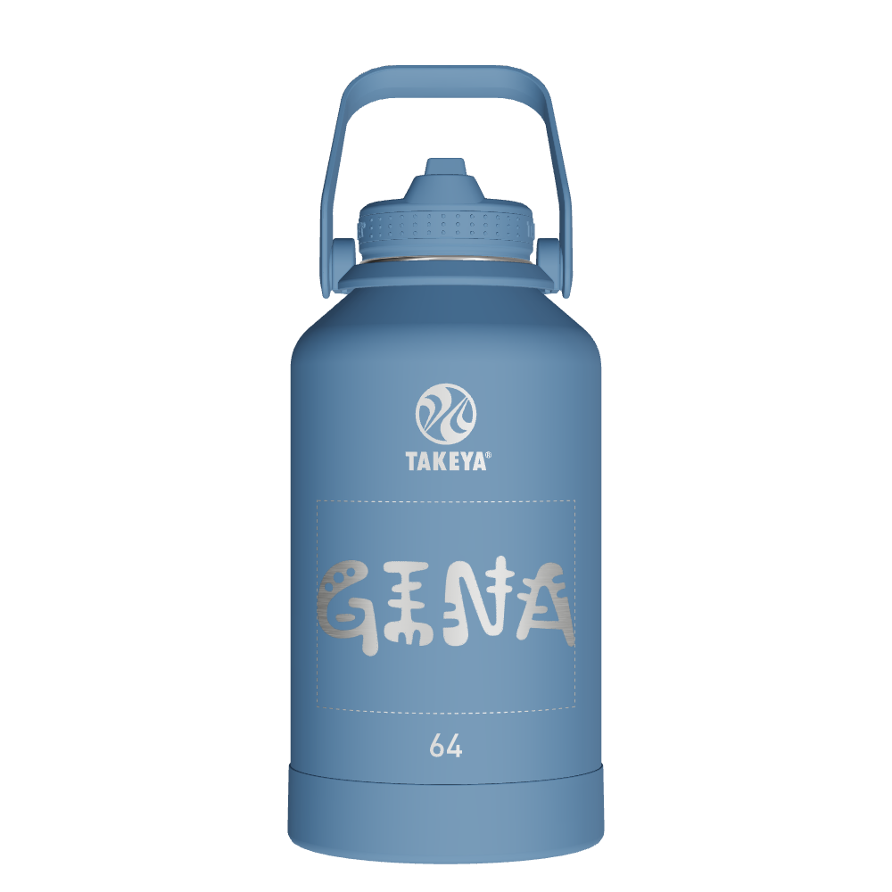 Actives Water Bottle With Straw Lid - customized