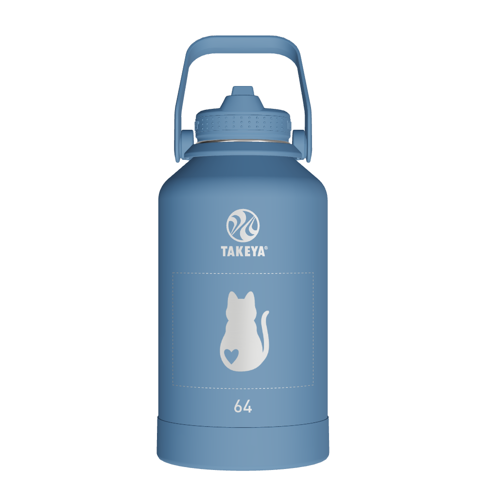 Actives Water Bottle With Straw Lid - customized