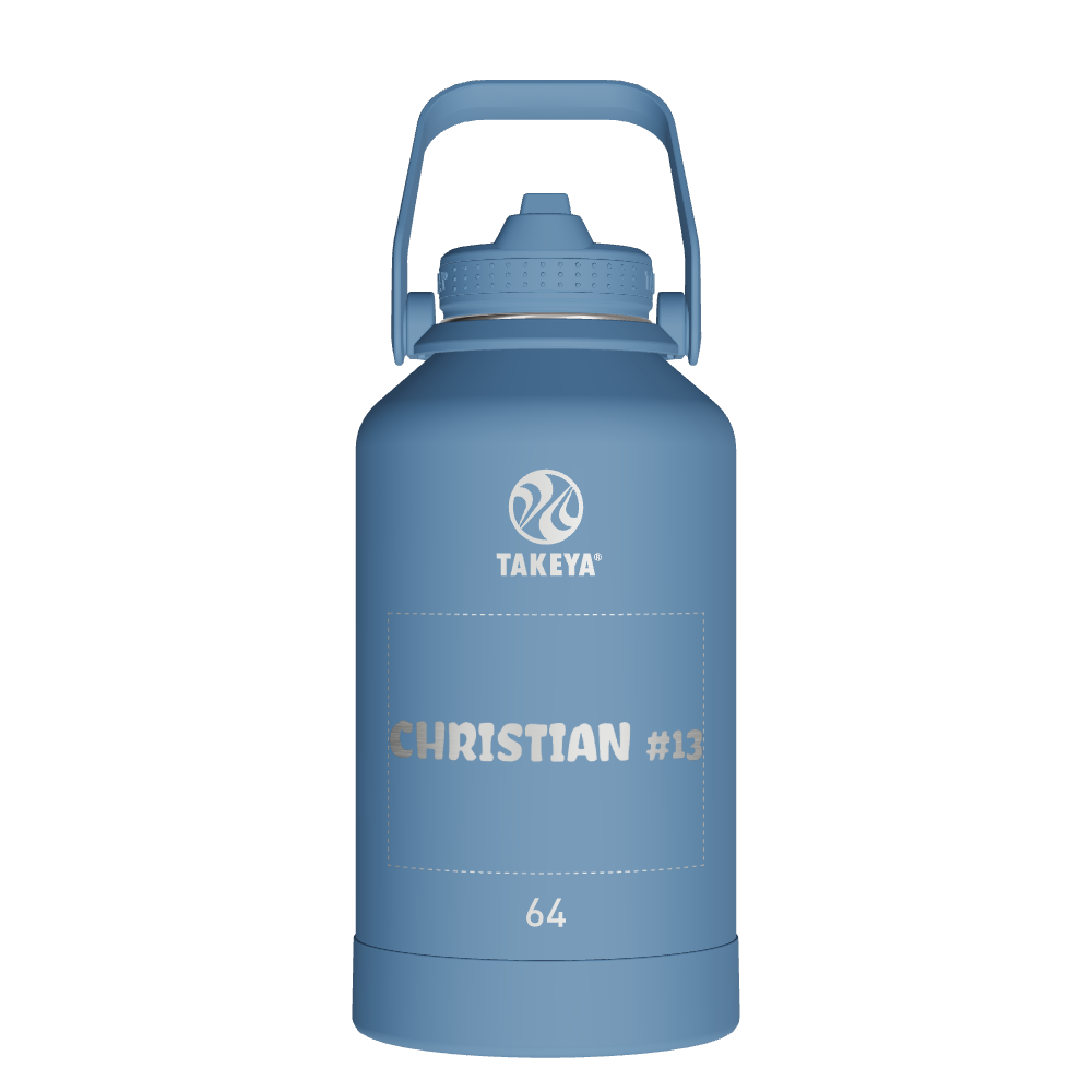 Actives Water Bottle With Straw Lid - customized
