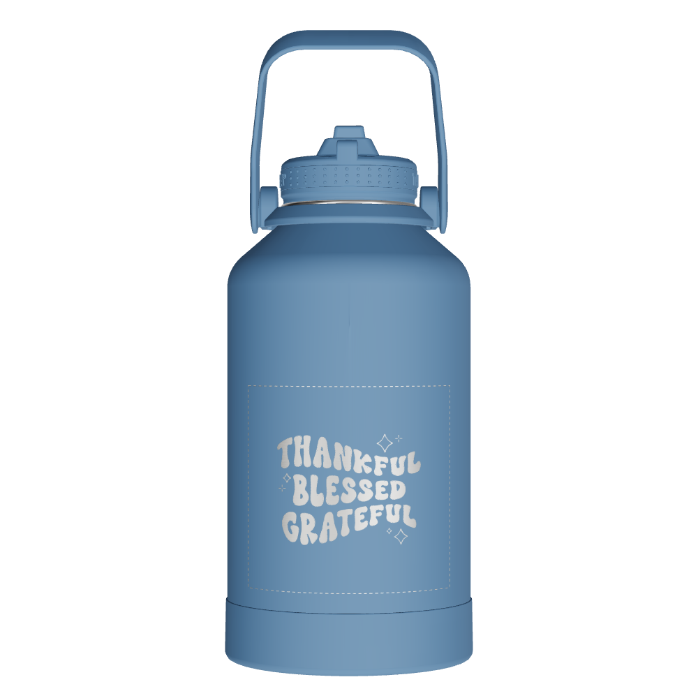 Actives Water Bottle With Straw Lid - customized - Image 2