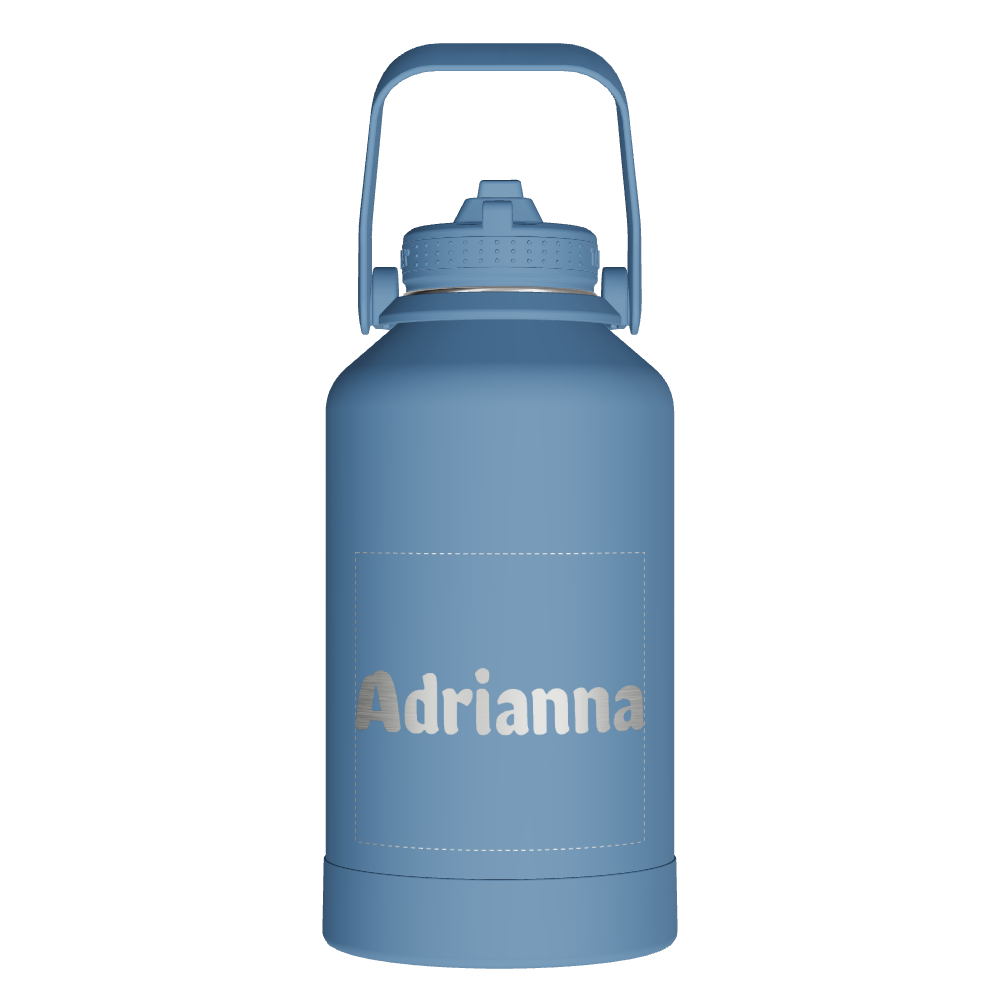 Actives Water Bottle With Straw Lid - customized - Image 2