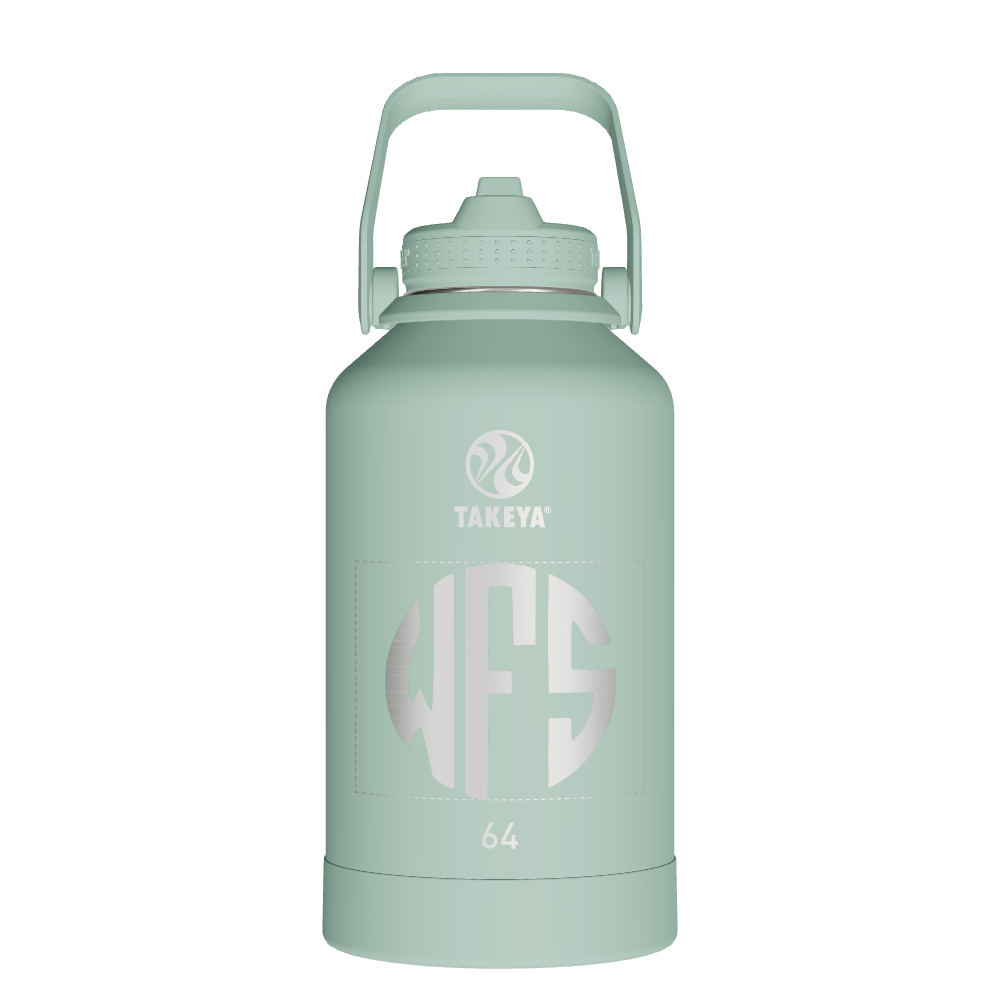 Actives Water Bottle With Straw Lid - customized