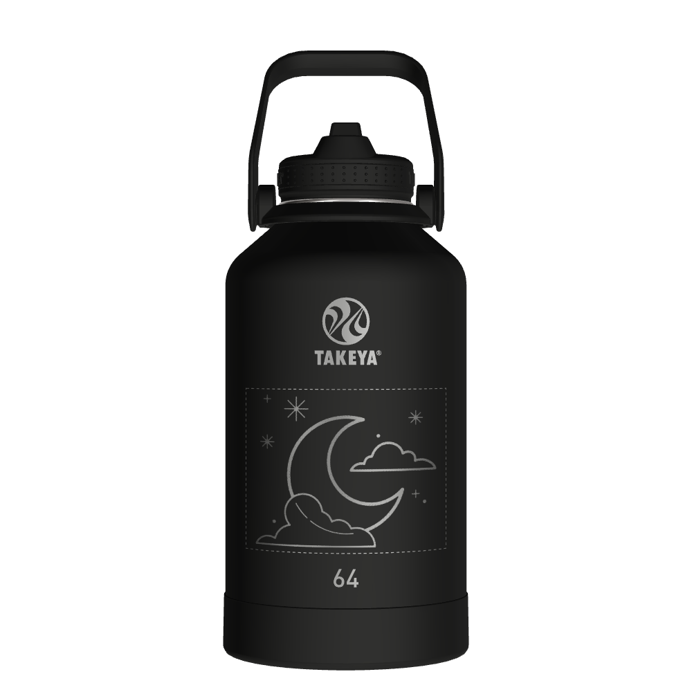 Actives Water Bottle With Straw Lid - customized