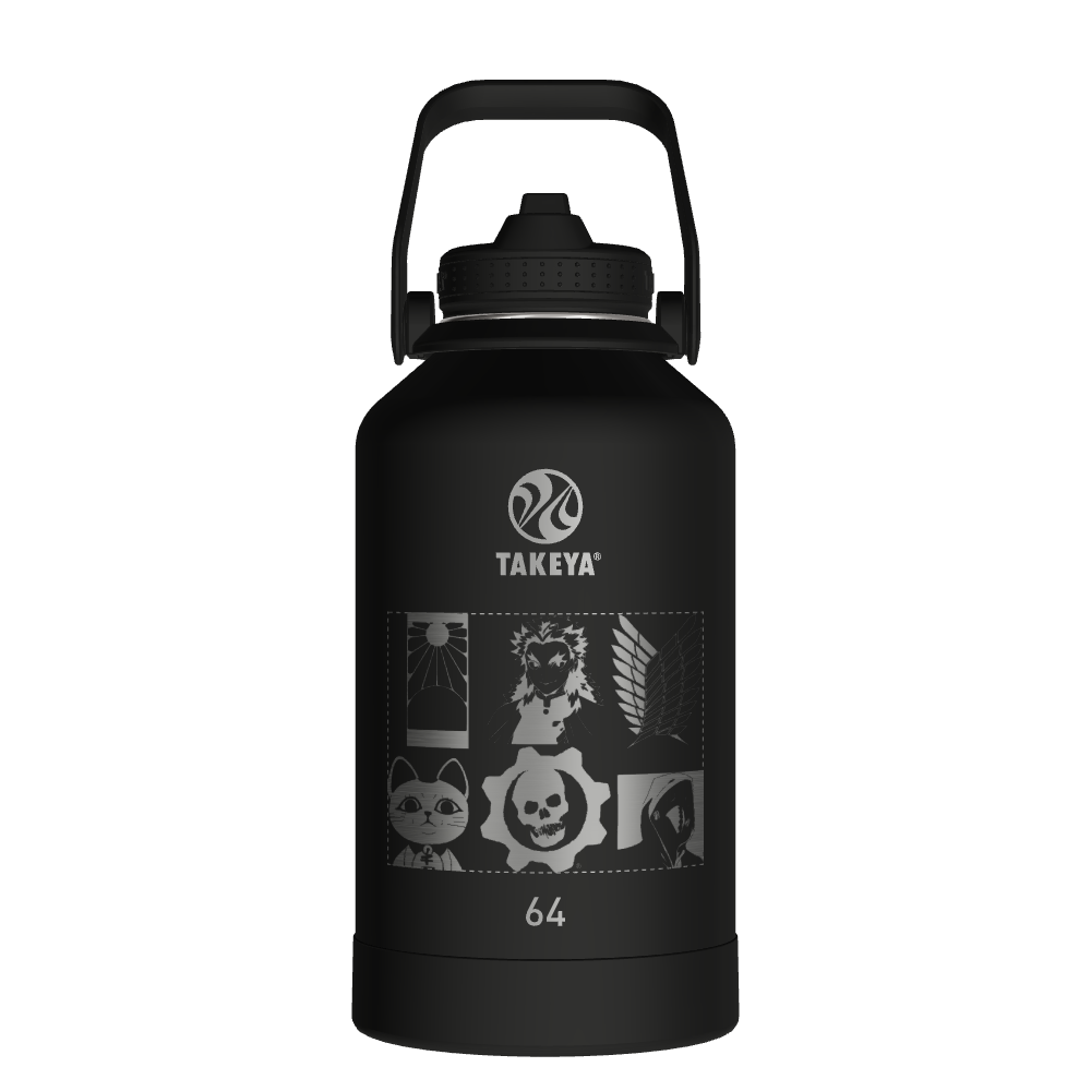 Actives Water Bottle With Straw Lid - customized