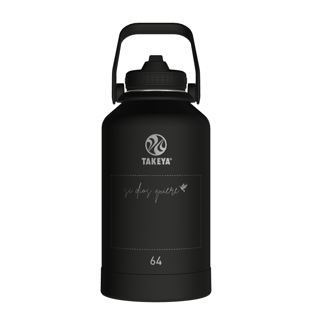 Actives Water Bottle With Straw Lid - customized