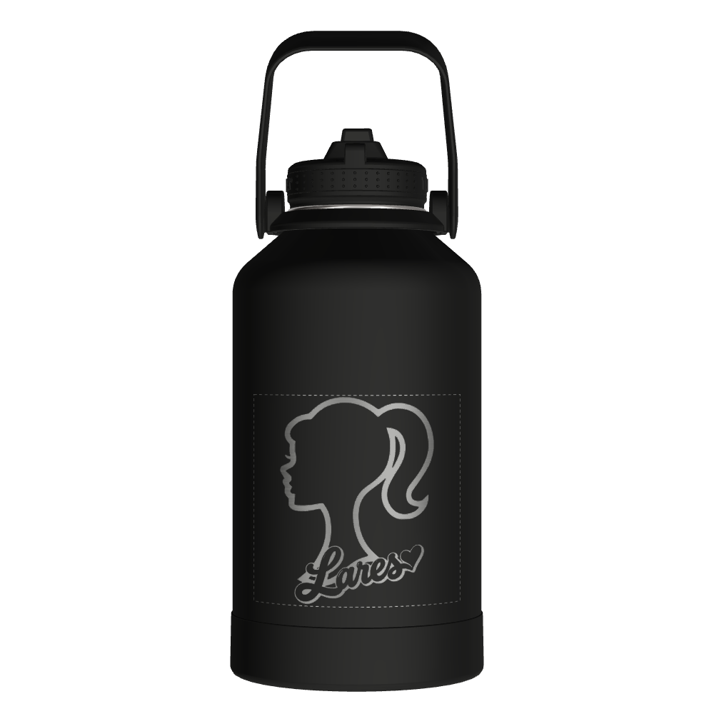Actives Water Bottle With Straw Lid - customized - Image 2
