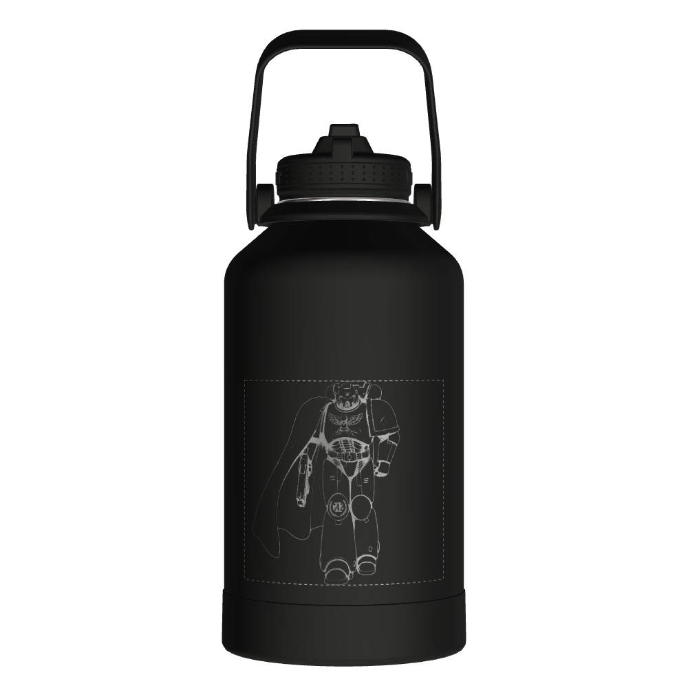 Actives Water Bottle With Straw Lid - customized - Image 2