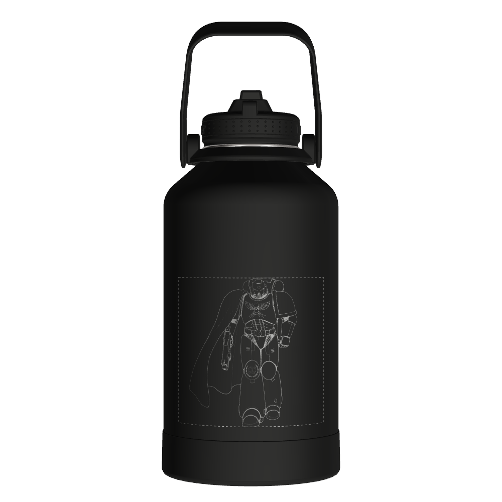 Actives Water Bottle With Straw Lid - customized - Image 2