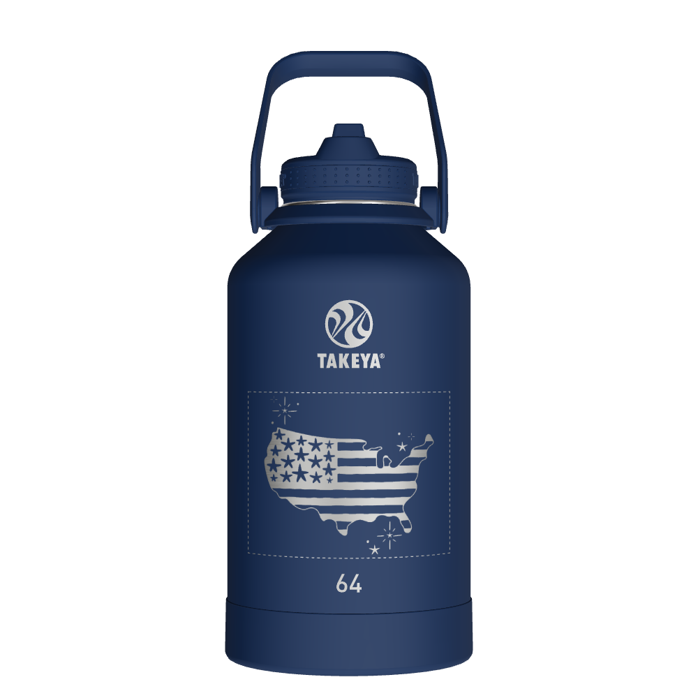 Actives Water Bottle With Straw Lid - customized