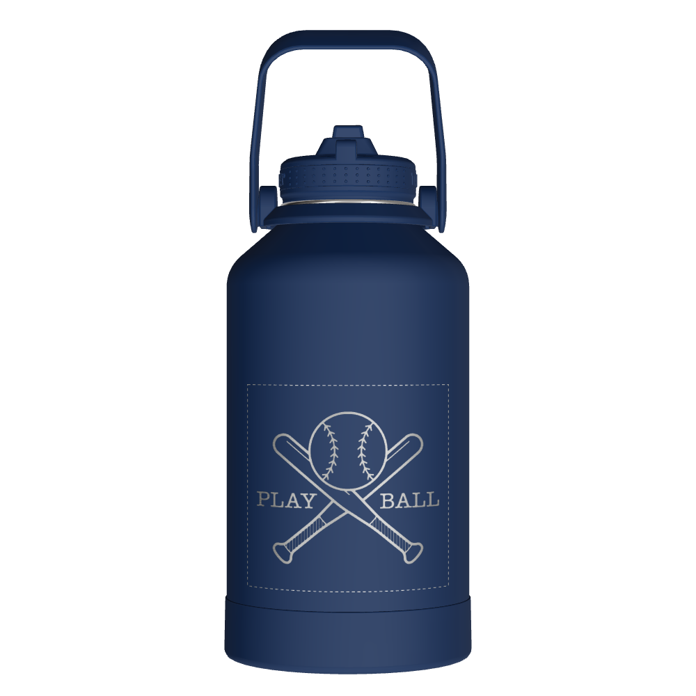 Actives Water Bottle With Straw Lid - customized - Image 2