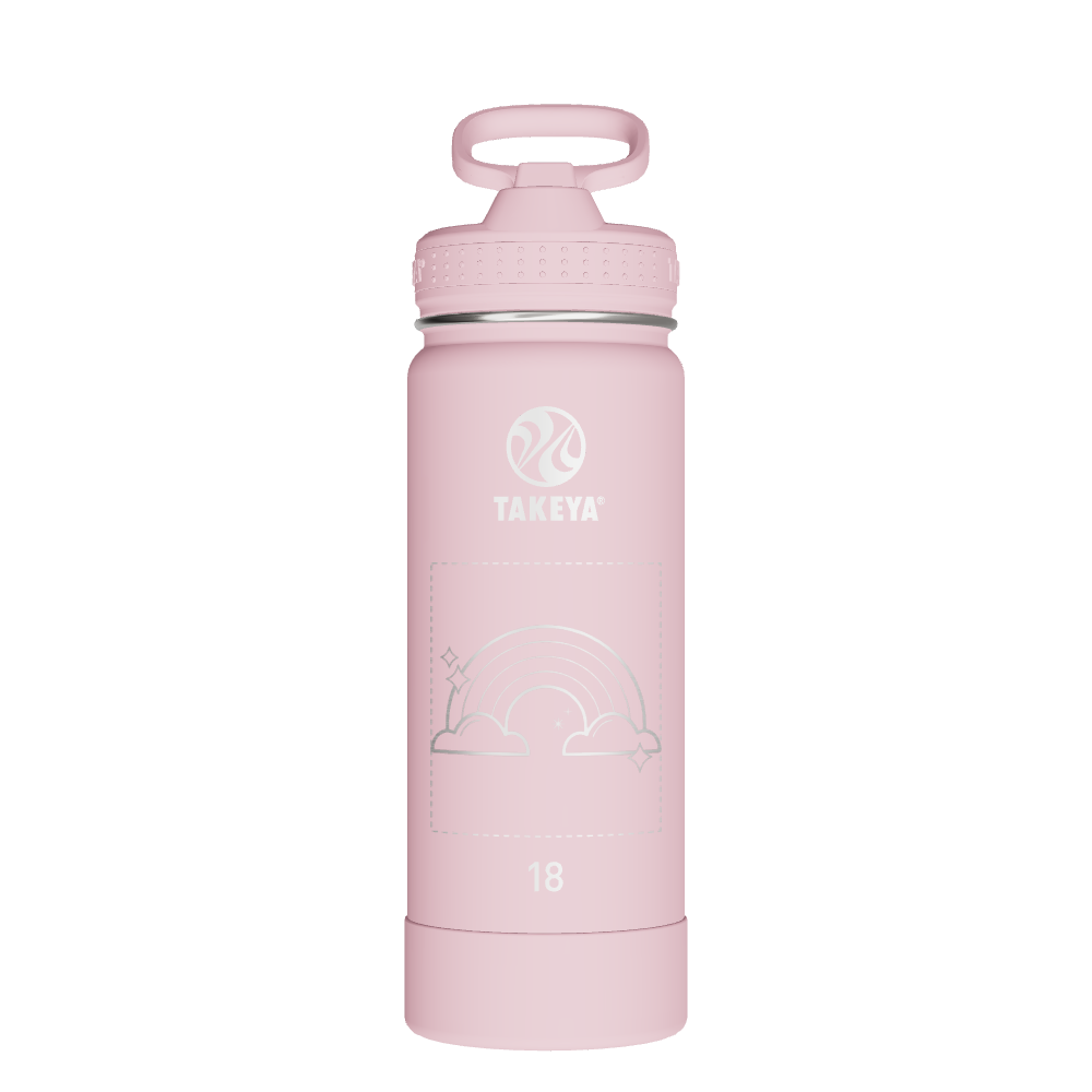 Actives Water Bottle With Straw Lid - customized