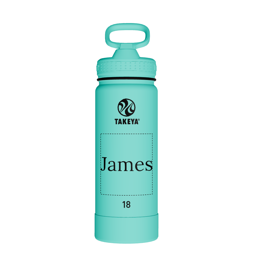 Actives Water Bottle With Straw Lid - customized